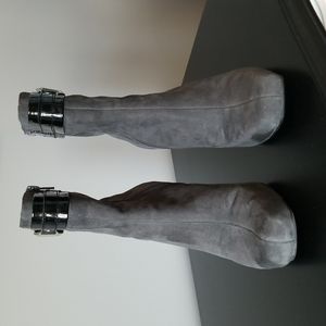 Grey Suede ankle boots size 7